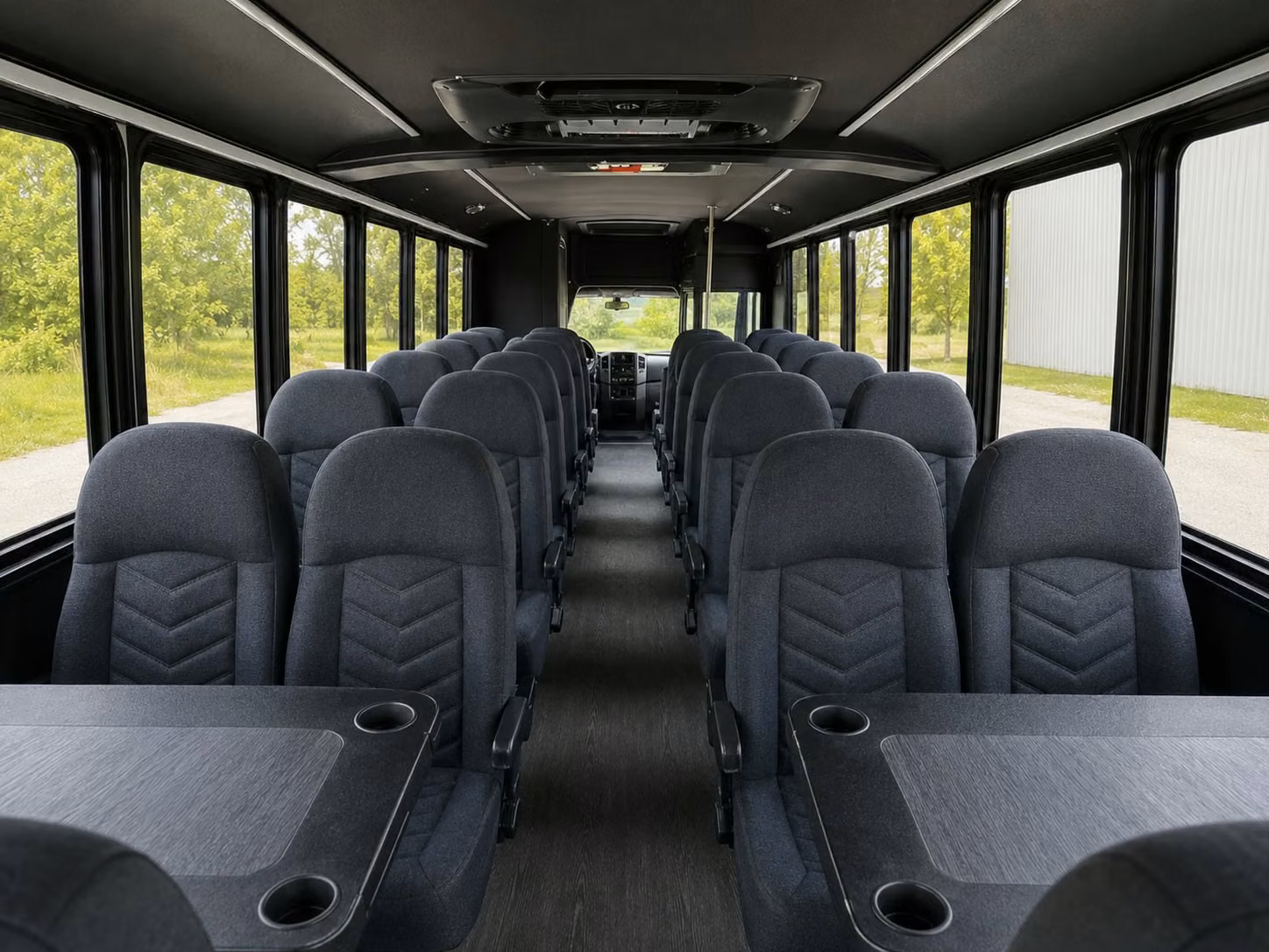 15 passenger minibus inside
