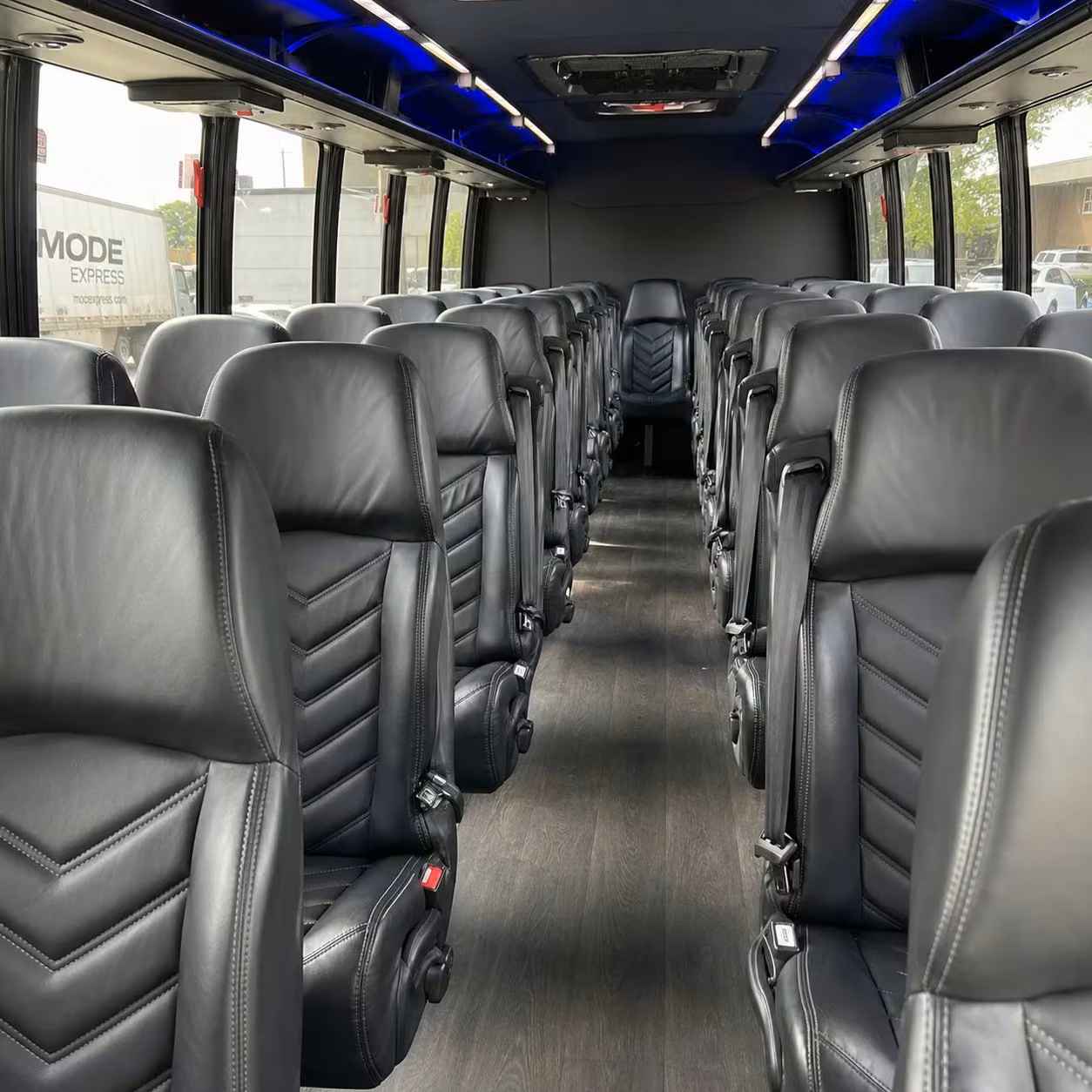 28 passenger minibus interior