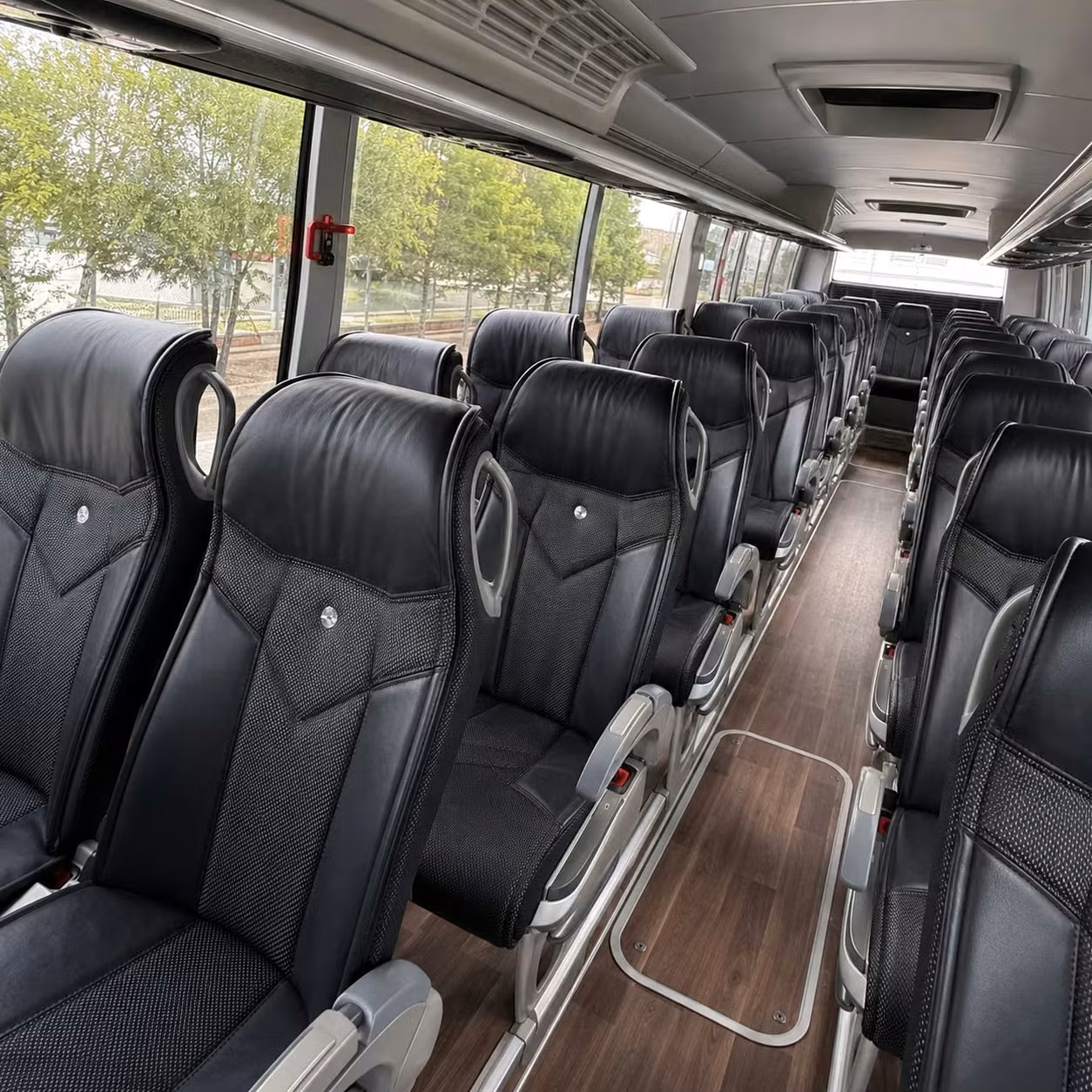 56 passenger charter bus interior