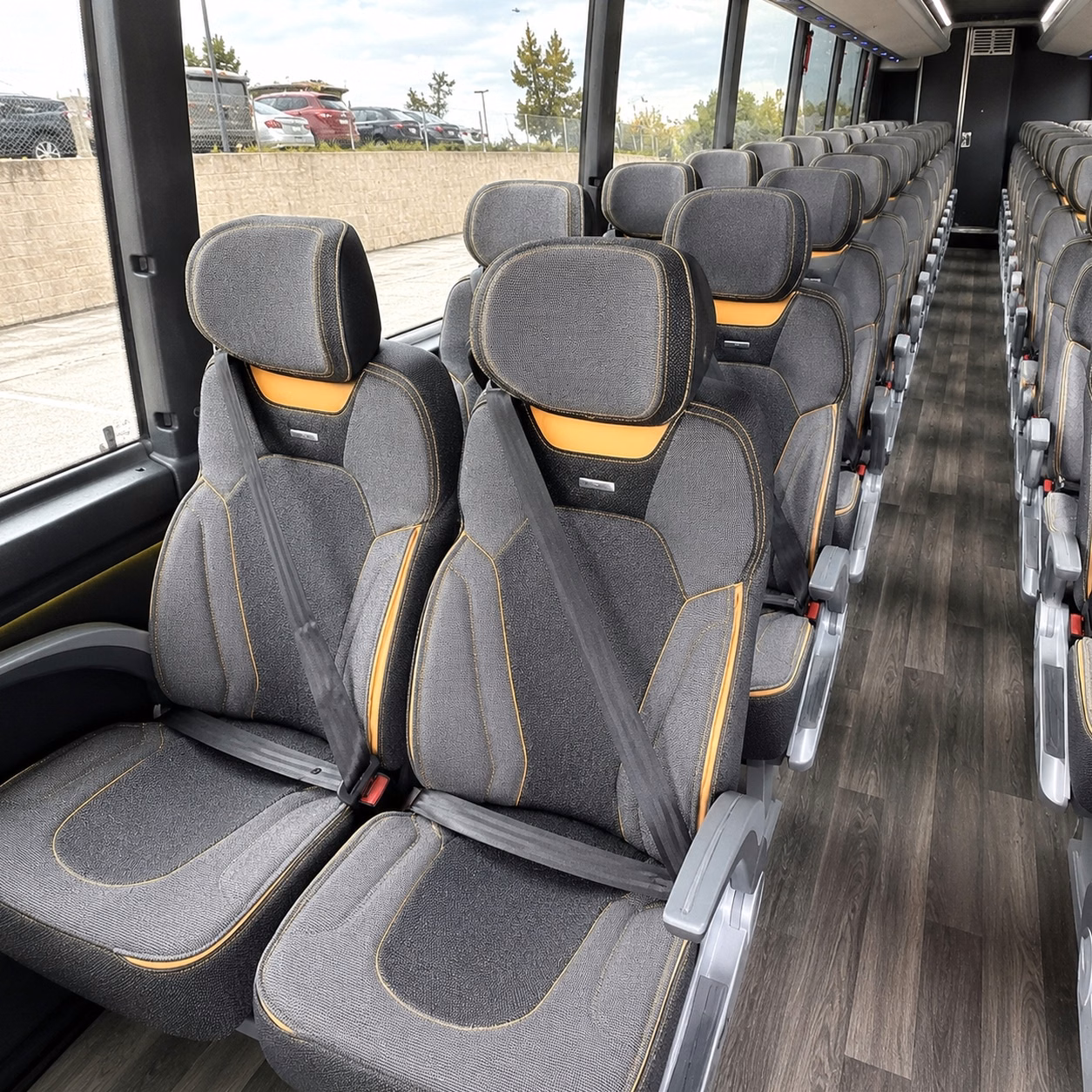 gresham charter bus rental interior