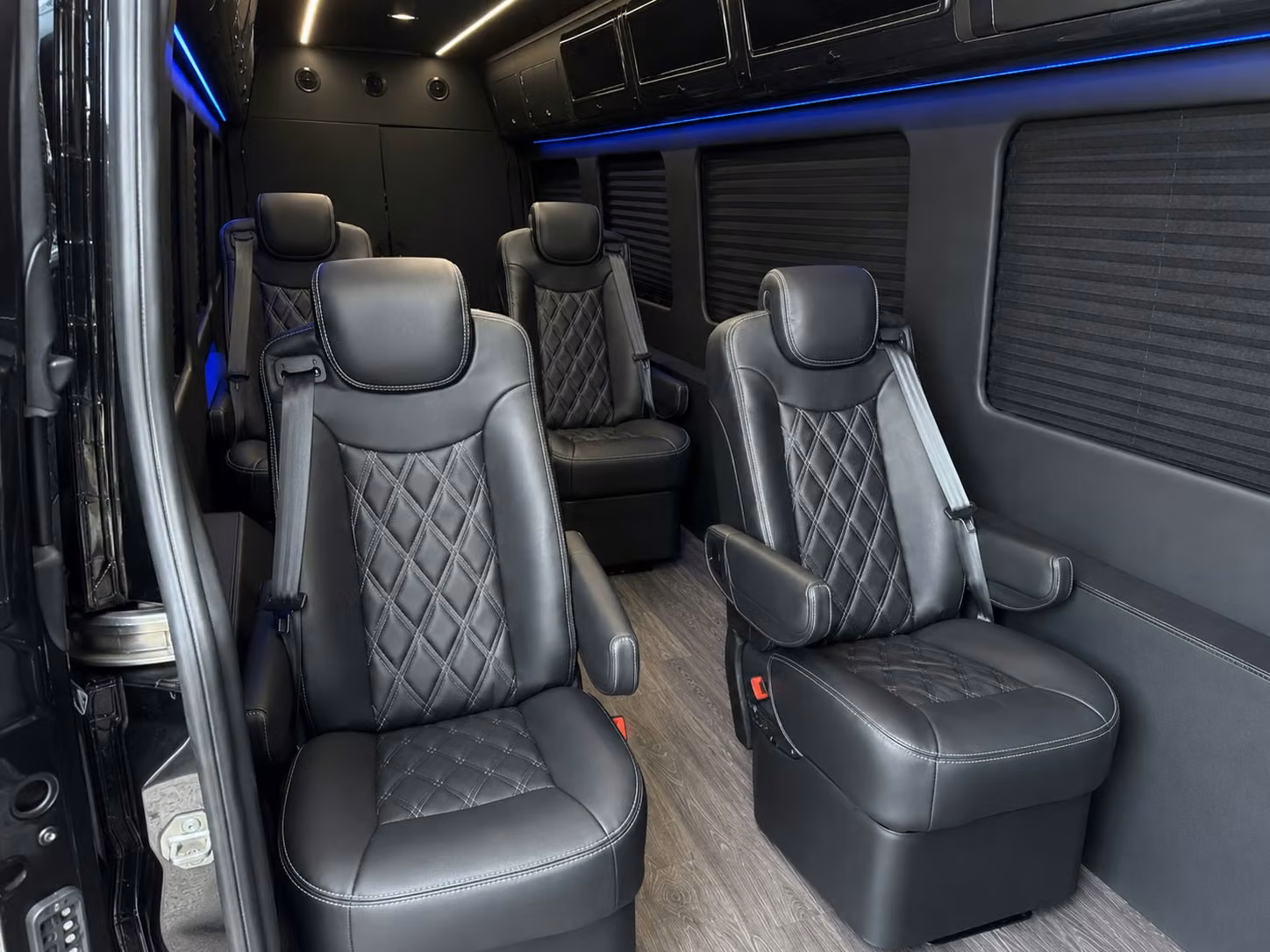 sprinter van with driver inside
